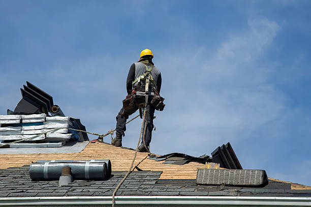 Professional Roofing technician working in Dime Box, TX